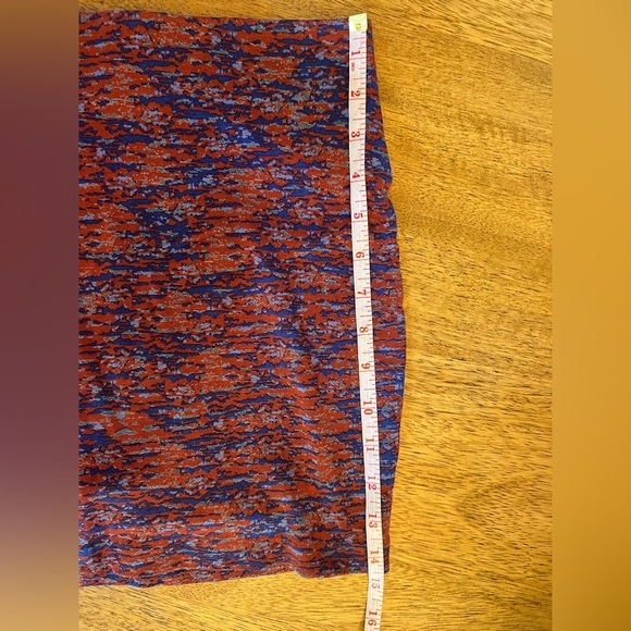 BCBG Generation Bodycon Mini Skirt- Speckle Pattern Red/Blue - Size S - Picture 8 of 8